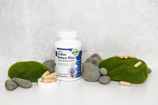 Colon Detox Plus® – 15-day cleanse with probiotics, prebiotics, and plant-based ingredients to support gut health, detox, and digestion.